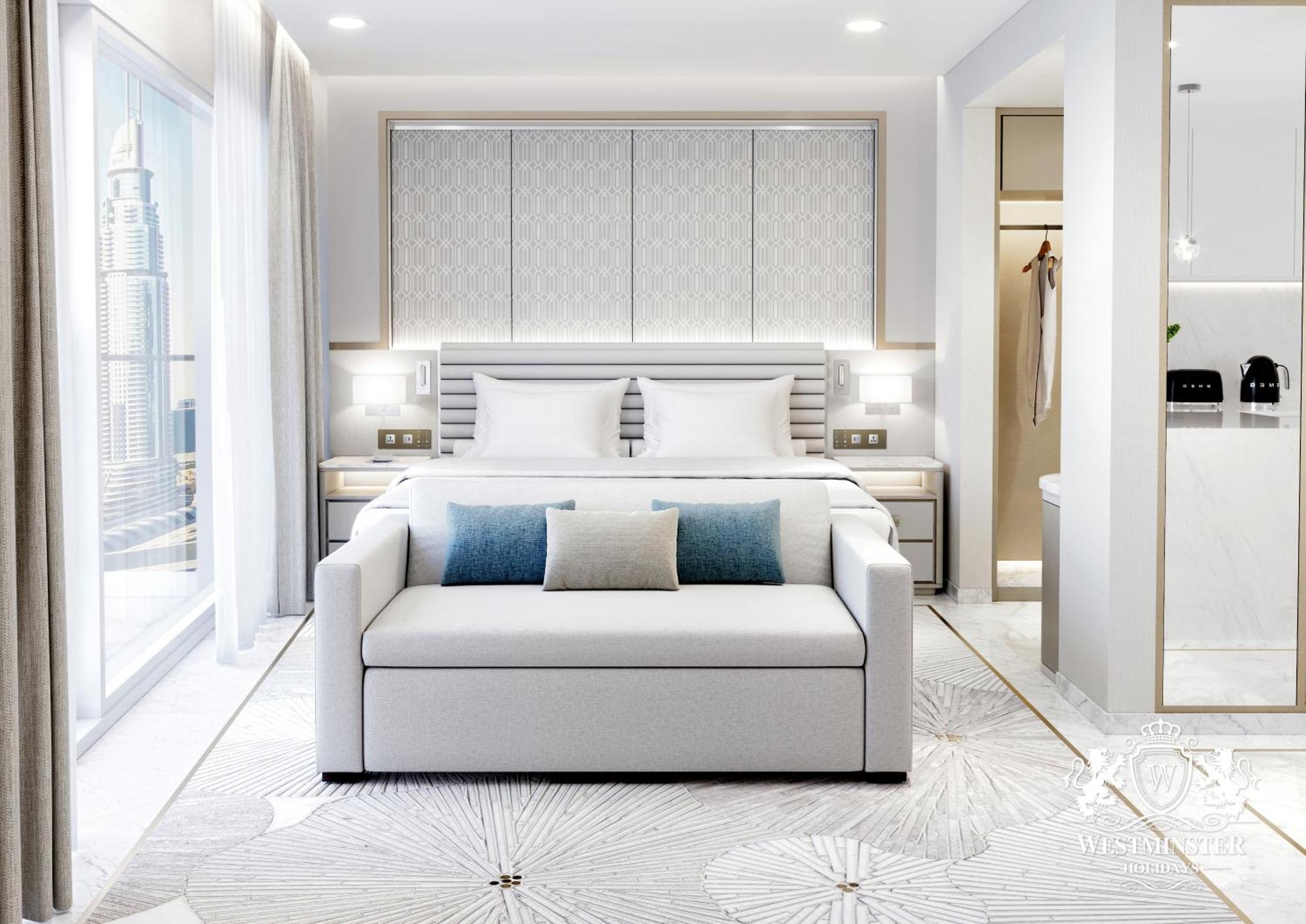 Westminster Dubai Mall Exteriör bild A rendering of a bedroom in a Signature Suite